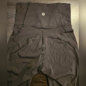 Lululemon Black Leggings 37inches Top to Bottom Size 2
